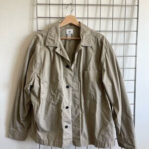 H&M Beige Utility Shirt Jacket - Men